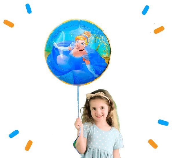 Assepoester Disney Prinses Helium Ballon - Gevuld Met Helium - 46 cm - Ballonnenshop.nl