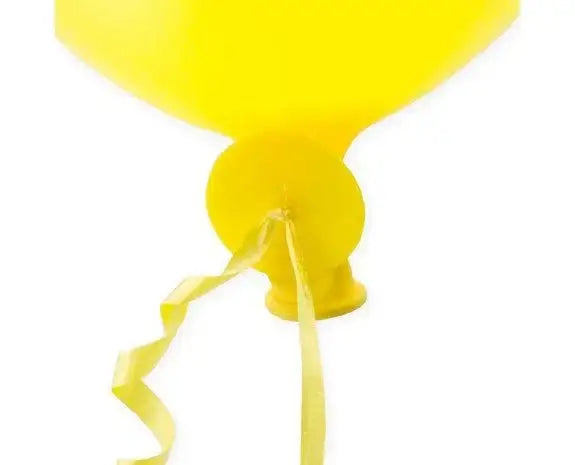 Automatische Ballonsluiters Geel Met Lint 110 Stuks - Ballonnenshop.nl