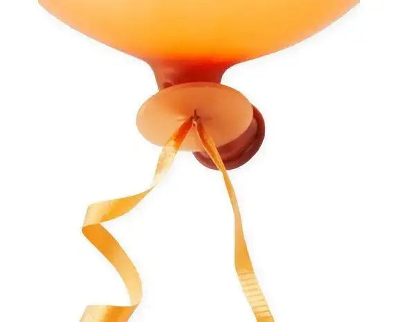 Automatische Ballonsluiters Oranje Met Lint 110 Stuks - Ballonnenshop.nl