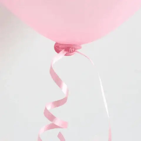 Automatische Ballonsluiters Roze Met Lint 110 Stuks - Ballonnenshop.nl