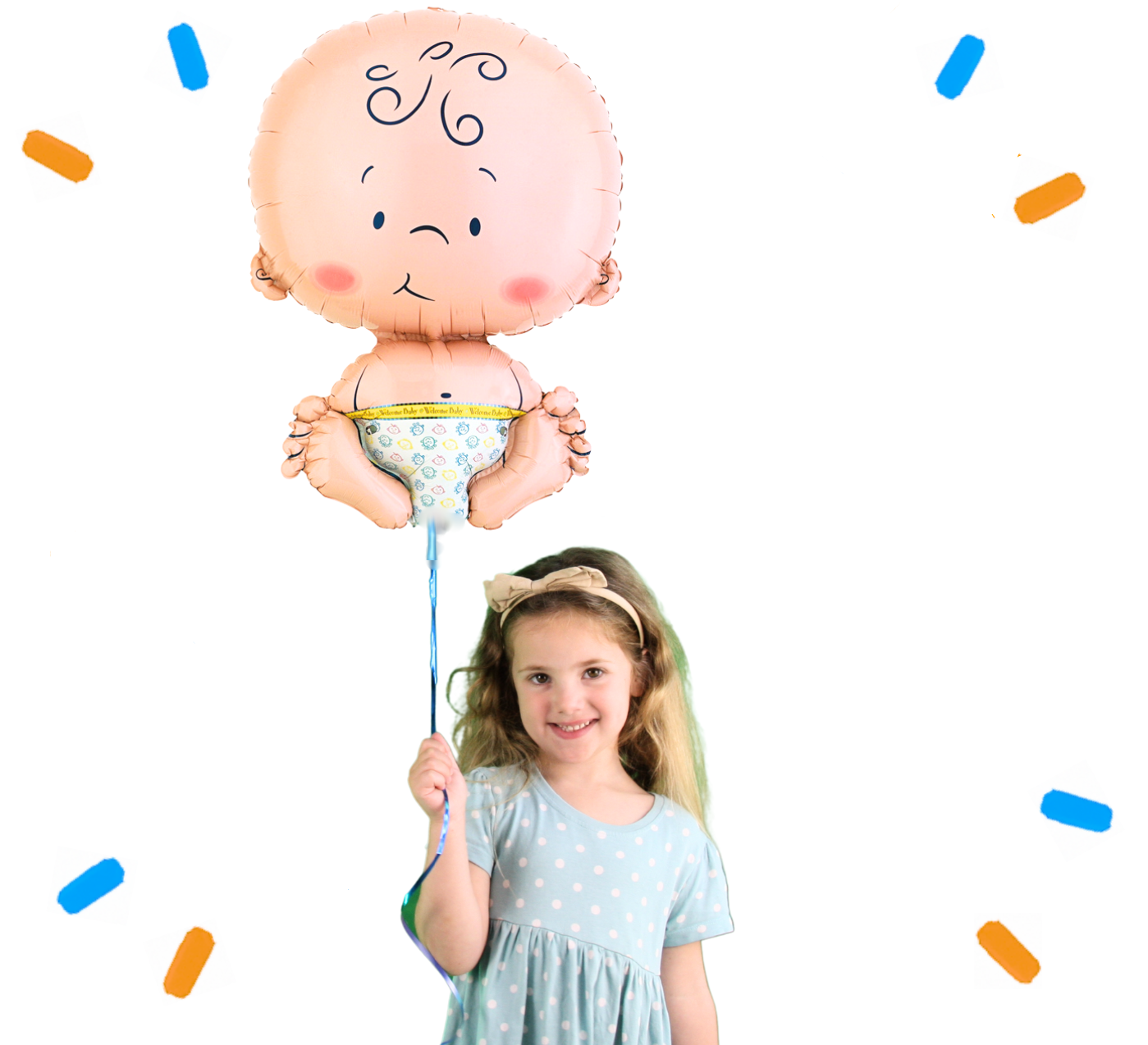 Baby Helium Ballon - Gevuld Met Helium - 61 cm