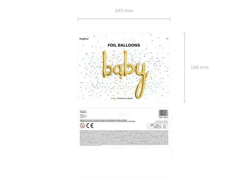 Baby Folie Ballon 75 cm - Ballonnenshop.nl