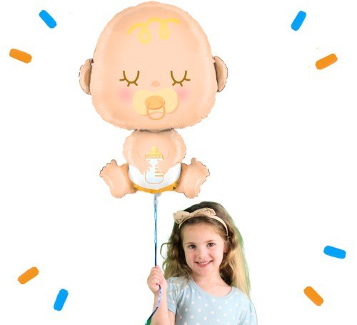 Baby Helium Ballon - Gevuld Met Helium - 79 cm - Ballonnenshop.nl
