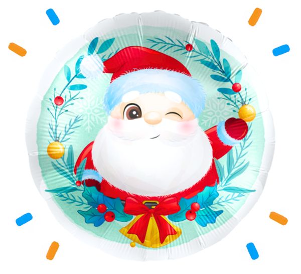 Baby Kerstman Helium Ballon - Gevuld Met Helium - 46 cm - Ballonnenshop.nl