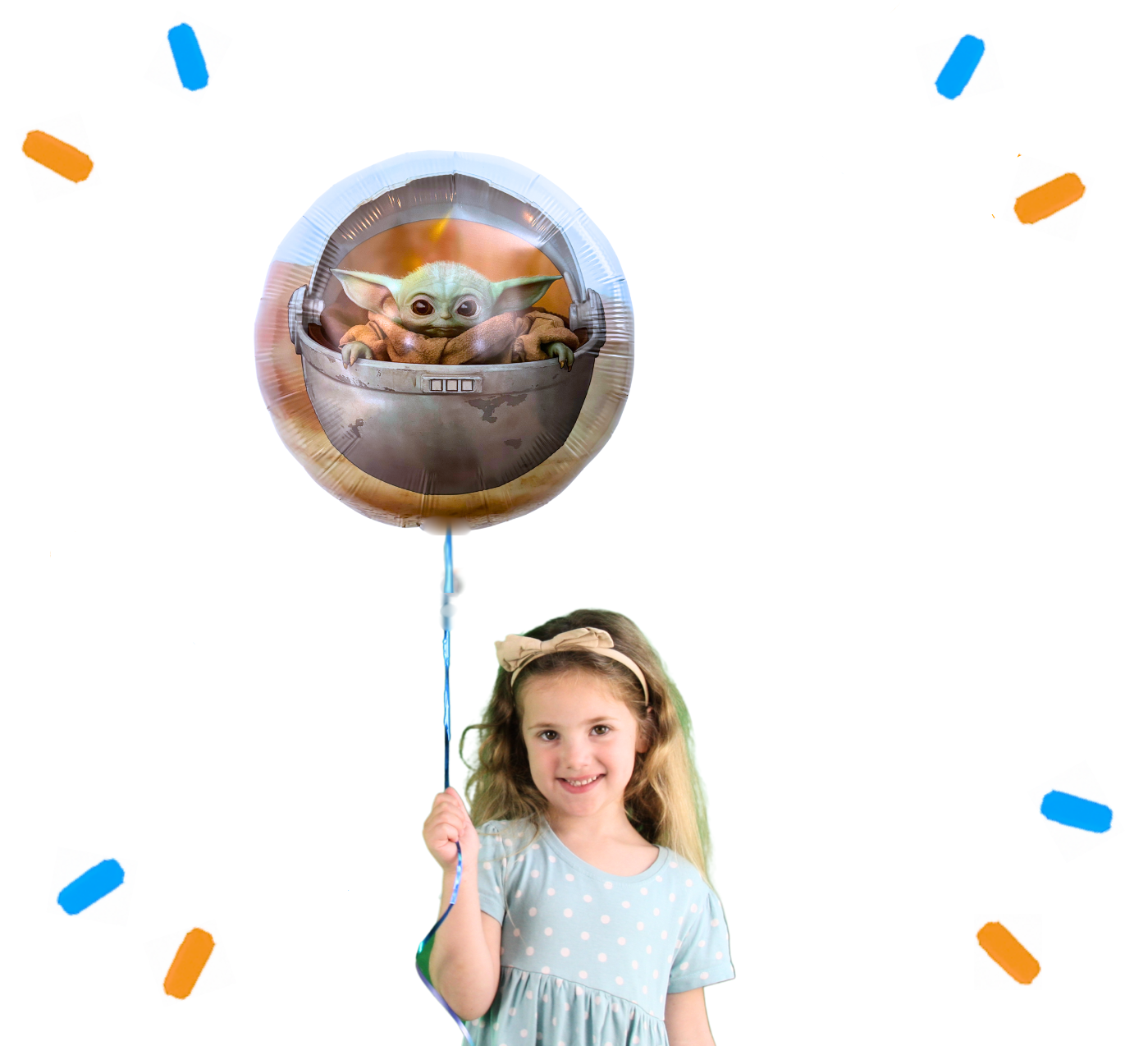 Star Wars Baby Yoda Helium Ballon - Gevuld Met Helium - 46 cm