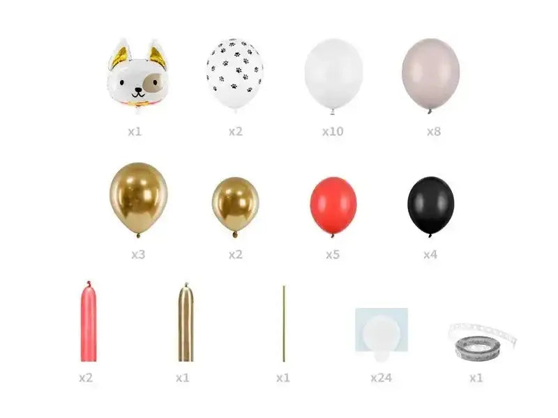 Ballonnenpilaar Hond 83cm x 155cm - Ballonnenshop.nl