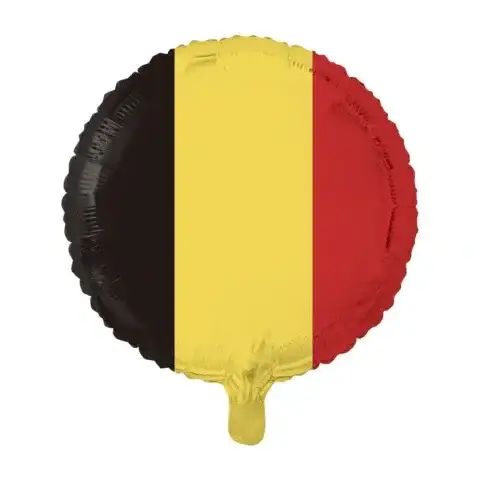 Belgische Vlag Folie Ballon - 45 cm - Ballonnenshop.nl