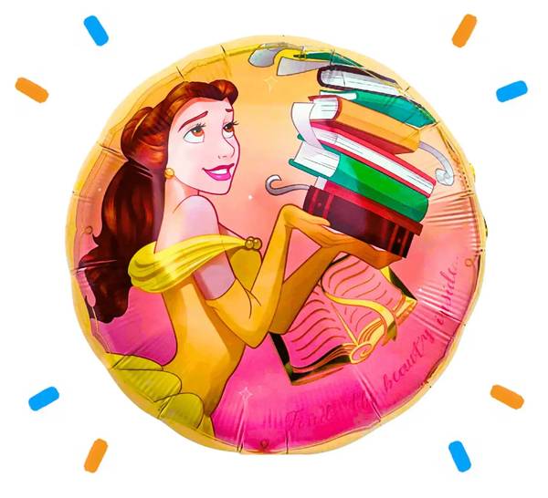 Belle Disney Prinses Helium Ballon - Gevuld Met Helium - 46 cm - Ballonnenshop.nl