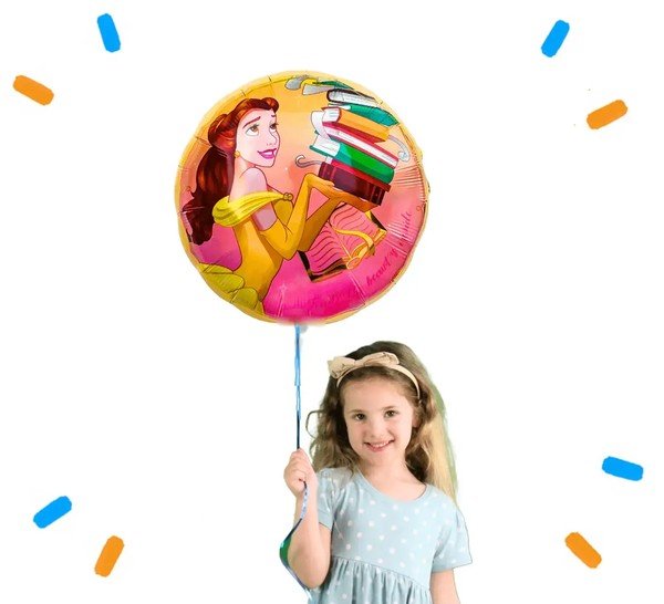 Belle Disney Prinses Helium Ballon - Gevuld Met Helium - 46 cm - Ballonnenshop.nl
