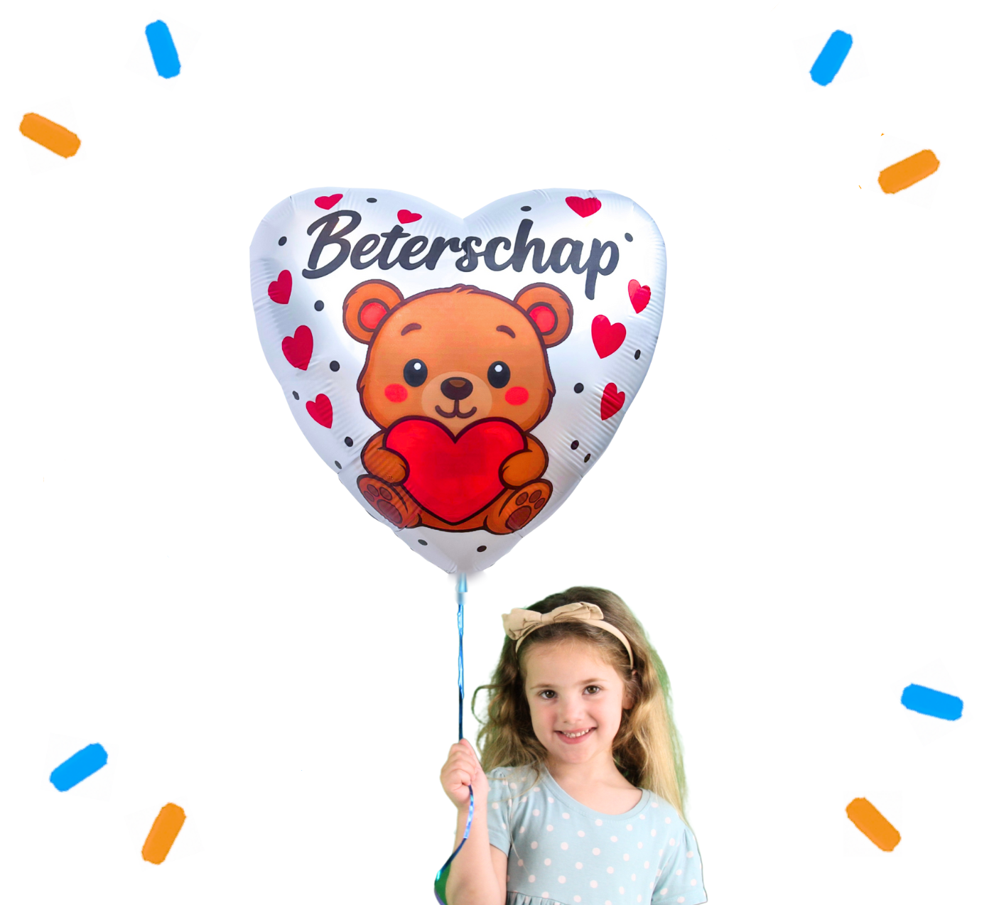 Beterschap Beertje Helium Ballon - Gevuld Met Helium - 46 cm