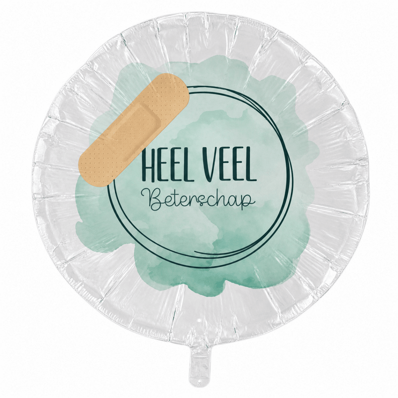 Beterschap Pleister Mintgroen Folie Ballon - 43 cm - Ballonnenshop.nl