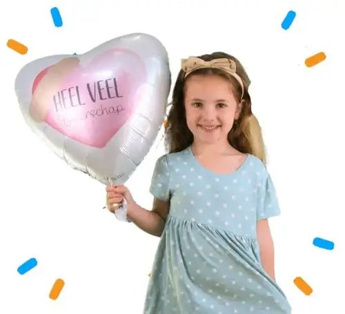 Beterschap Pleister Roze Helium Ballon - Gevuld Met Helium - 43 cm - Ballonnenshop.nl