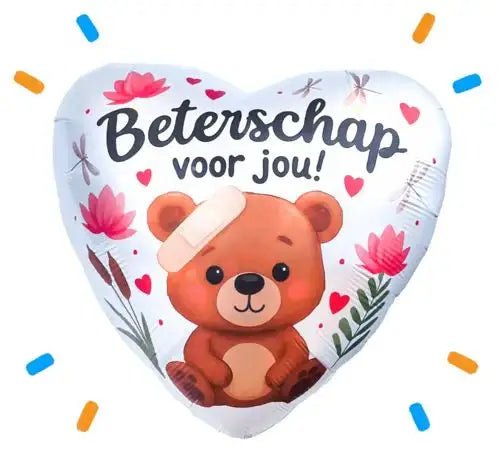 Beterschap Voor Jou Helium Ballon - Gevuld Met Helium - 46 cm - Ballonnenshop.nl