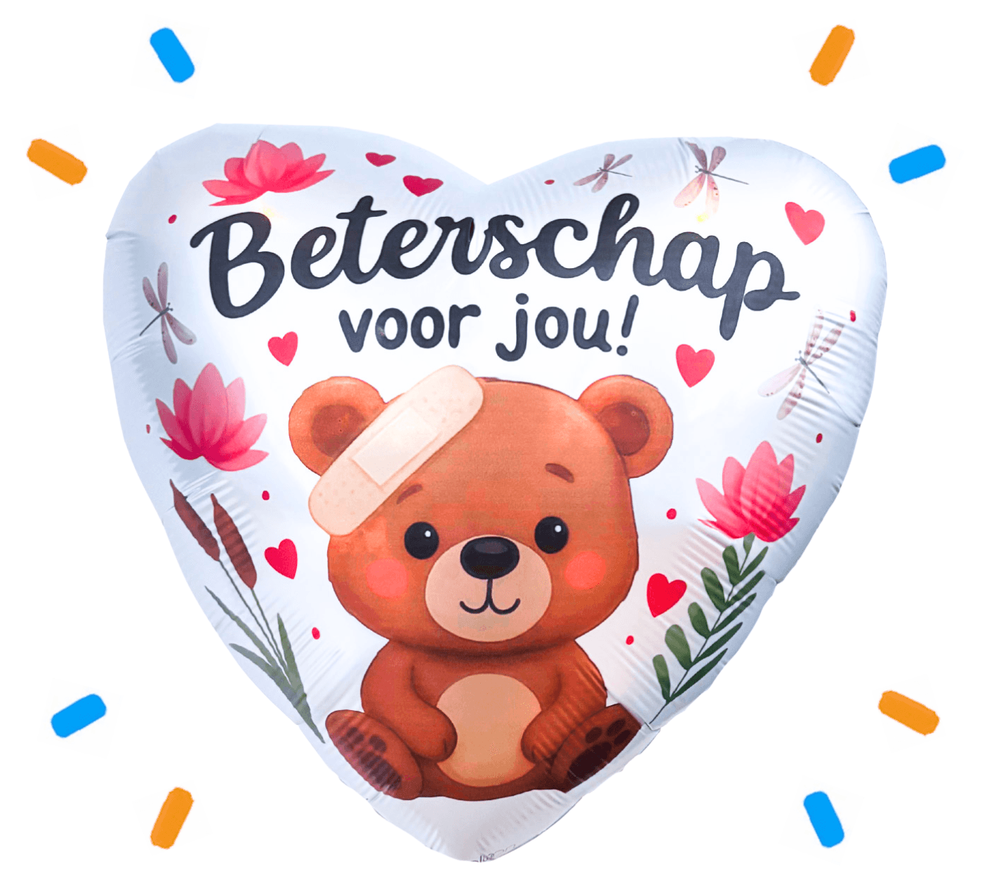 Beterschap Voor Jou Helium Ballon - Gevuld Met Helium - 46 cm - Ballonnenshop.nl