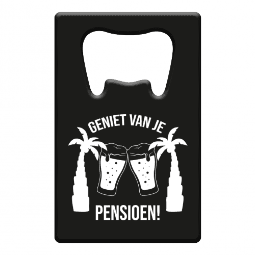 Bier Opener - Geniet Van Je Pensioen - Ballonnenshop.nl