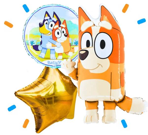 Bingo Bluey Trosje - Gevuld Met Helium - 74 cm - Ballonnenshop.nl