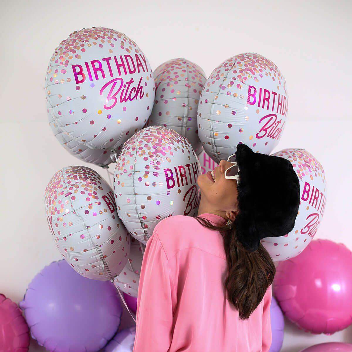 Birthday Bitch Folie Ballon - 45 cm - Ballonnenshop.nl
