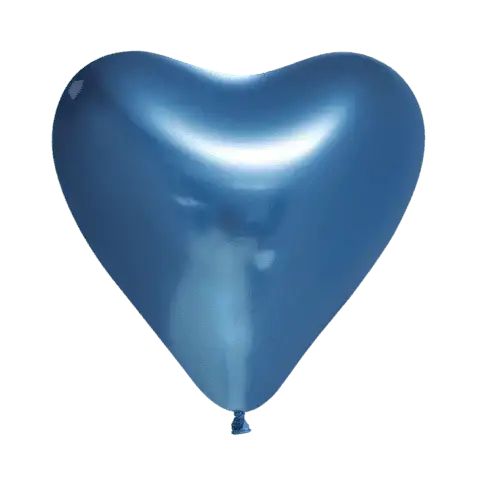 Blauwe Hartjes Ballonnen - 6 stuks - 30 cm - Ballonnenshop.nl