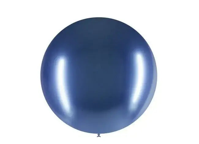 Blauwe Mega Ballon Chroom 60 cm - Ballonnenshop.nl