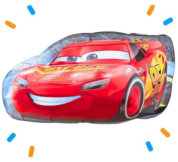 Bliksem McQueen - Cars Helium Ballon XL - Gevuld Met Helium - 76 cm - Ballonnenshop.nl