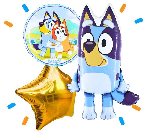 Bluey Trosje - Gevuld Met Helium - 79 cm - Ballonnenshop.nl
