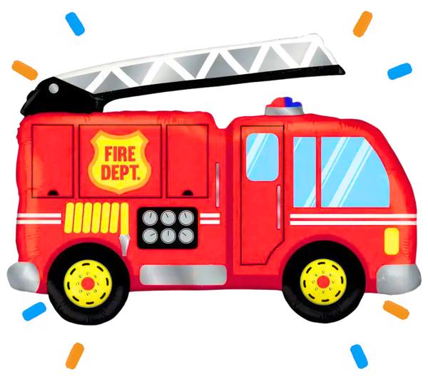 Brandweer Helium Ballon - Gevuld Met Helium - 81 cm - Ballonnenshop.nl