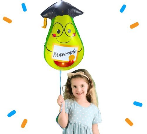Bravocado Helium Ballon - Gevuld Met Helium - 64 cm - Ballonnenshop.nl