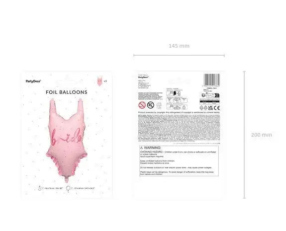 Bride Badpak Folie Ballon 76 cm - Ballonnenshop.nl