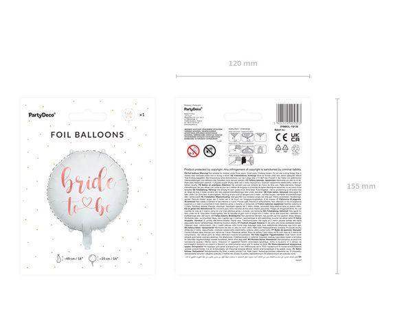 Bride To Be Folie Ballon Wit 45 cm - Ballonnenshop.nl