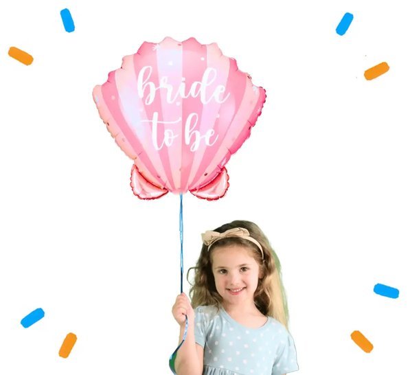 Bride To Be Schelp Helium Ballon - Gevuld Met Helium - 51 cm - Ballonnenshop.nl
