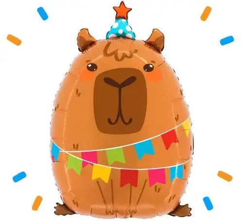 Capybara Helium Ballon - Gevuld Met Helium - 58 cm - Ballonnenshop.nl
