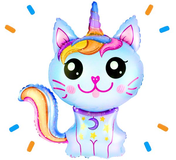 Caticorn Helium Ballon - Gevuld Met Helium - 88 cm - Ballonnenshop.nl