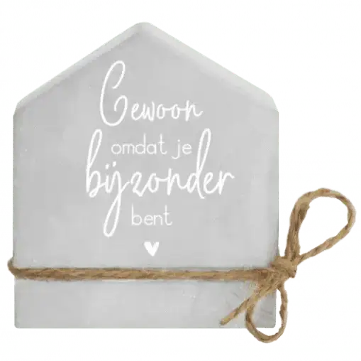 Cement Huisje - Veel Geluk In Jullie Nieuwe Huis - Ballonnenshop.nl