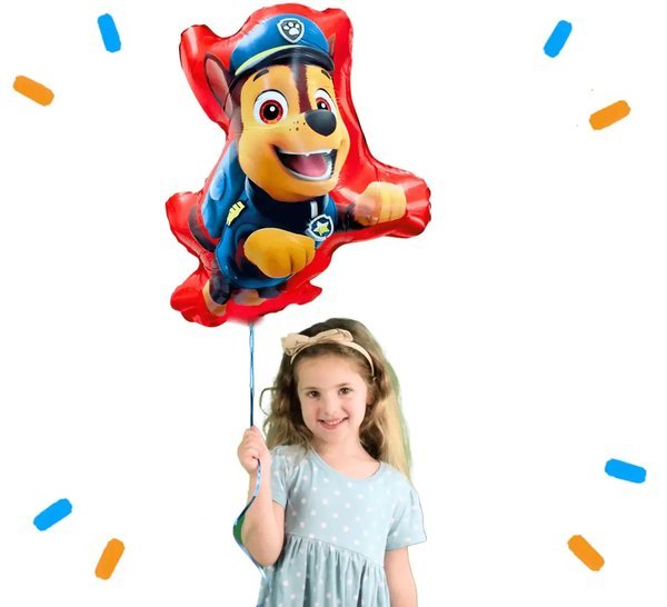 Chase Paw Patrol Helium Ballon - Gevuld Met Helium - 68 cm - Ballonnenshop.nl