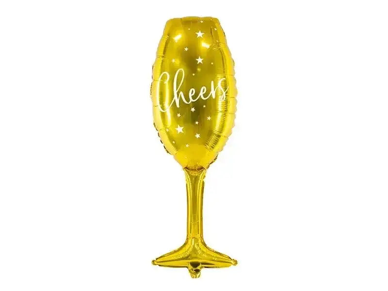 Cheers Champagne Fles Folie Ballon 80 cm - Ballonnenshop.nl