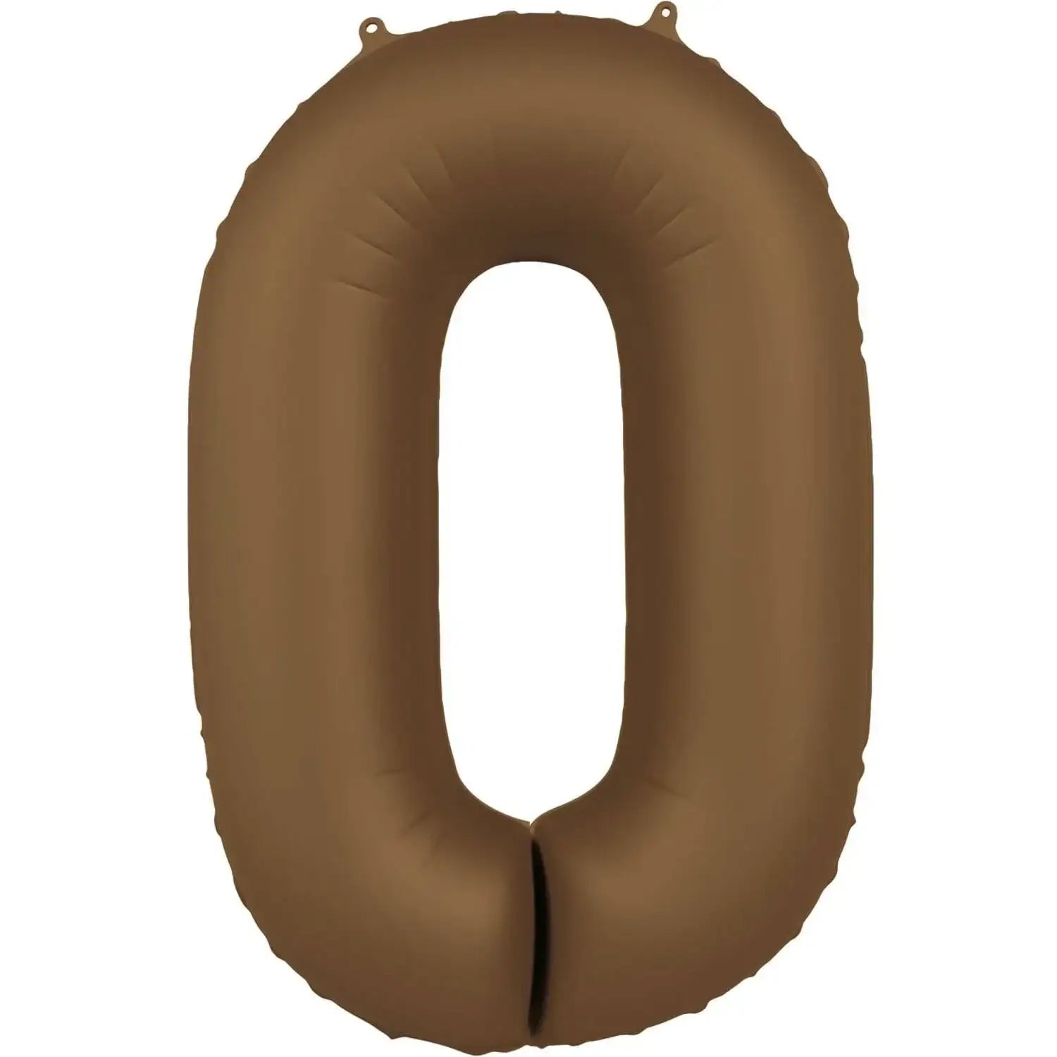 Cijfer Ballon 0 - Bruin - 86 cm - Ballonnenshop.nl