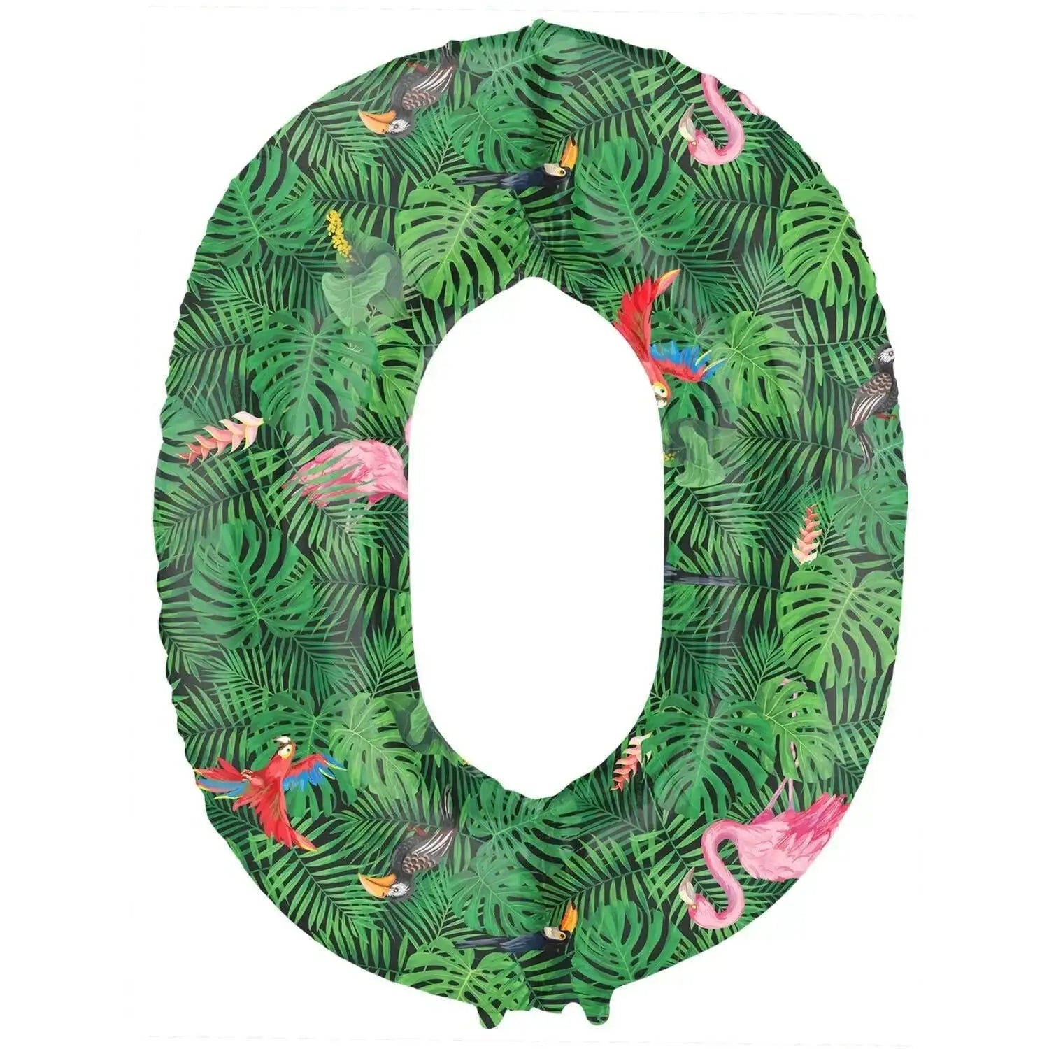 Cijfer Ballon 0 - Jungle - 86 cm