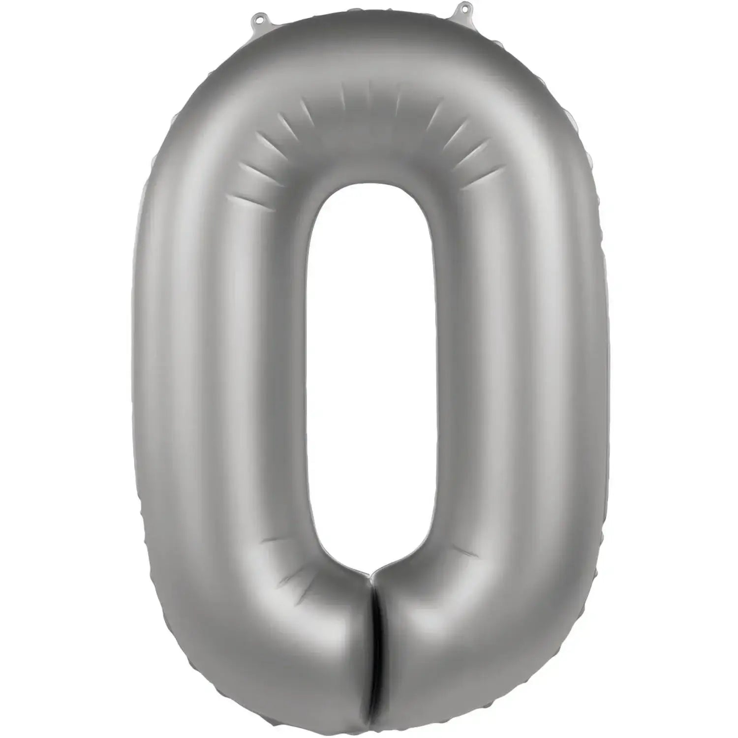 Cijfer Ballon 0 - Moonlight Zilver - 86 cm - Ballonnenshop.nl