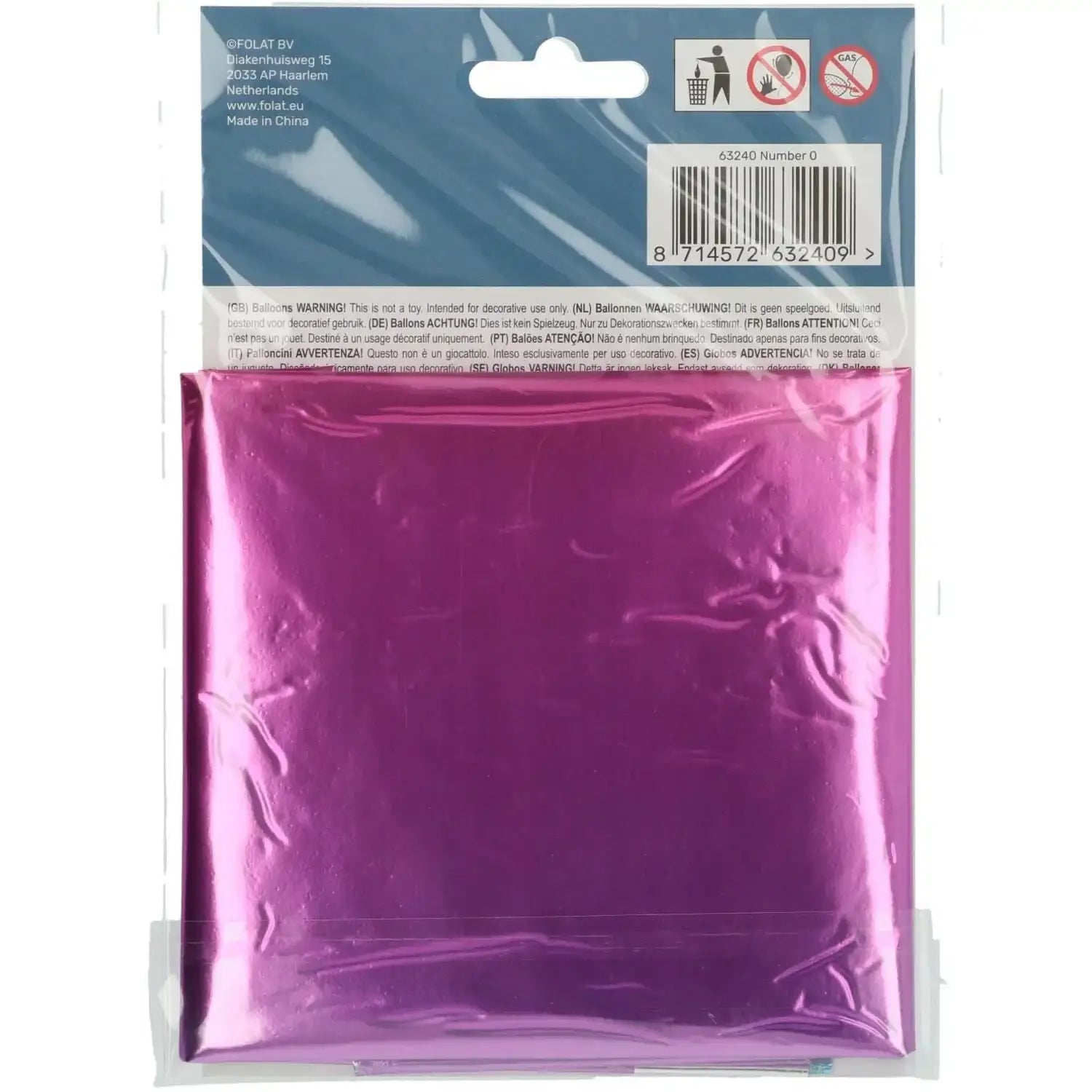 Cijfer Ballon 0 - Yummy Gummy - 86 cm - Ballonnenshop.nl