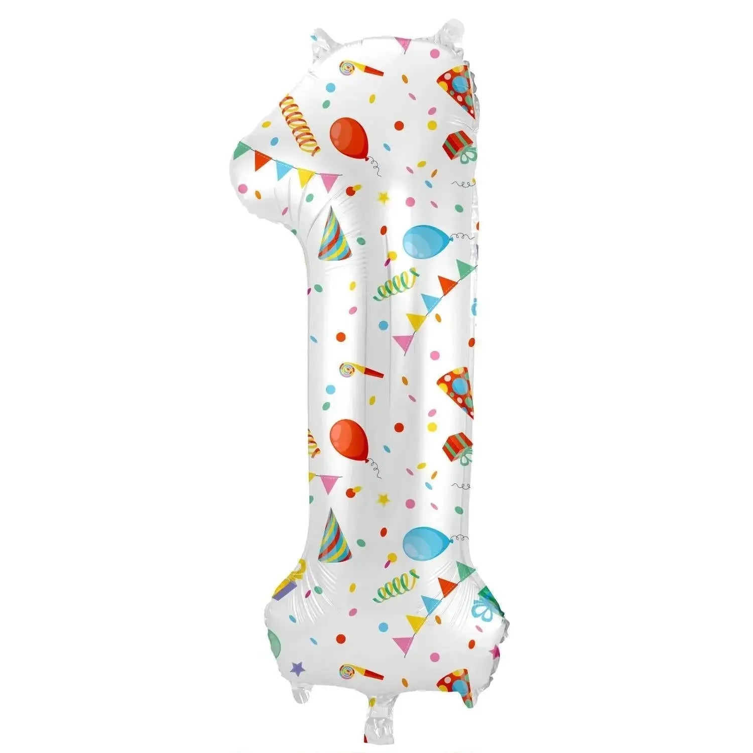 Cijfer Ballon 1 - Joyful Party - 86 cm - Ballonnenshop.nl