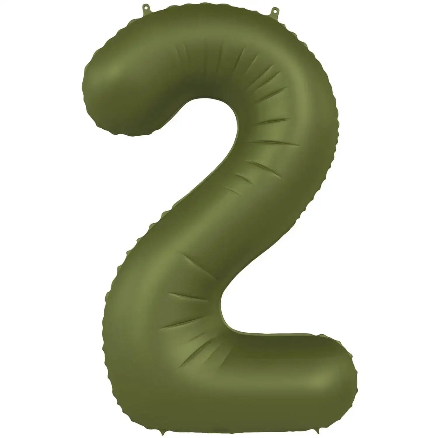 Cijfer Ballon 2 - Groen - 86 cm - Ballonnenshop.nl