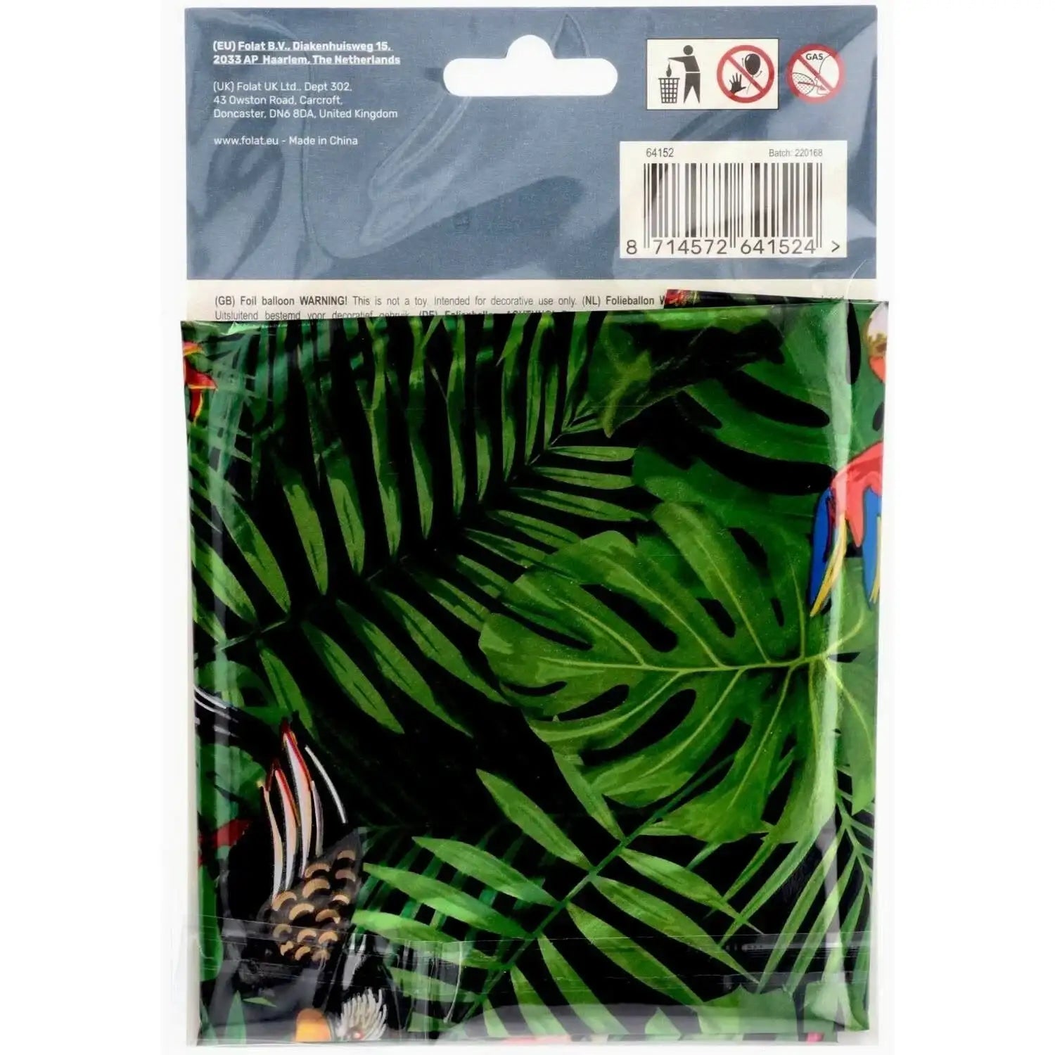 Cijfer Ballon 2 - Jungle - 86 cm - Ballonnenshop.nl