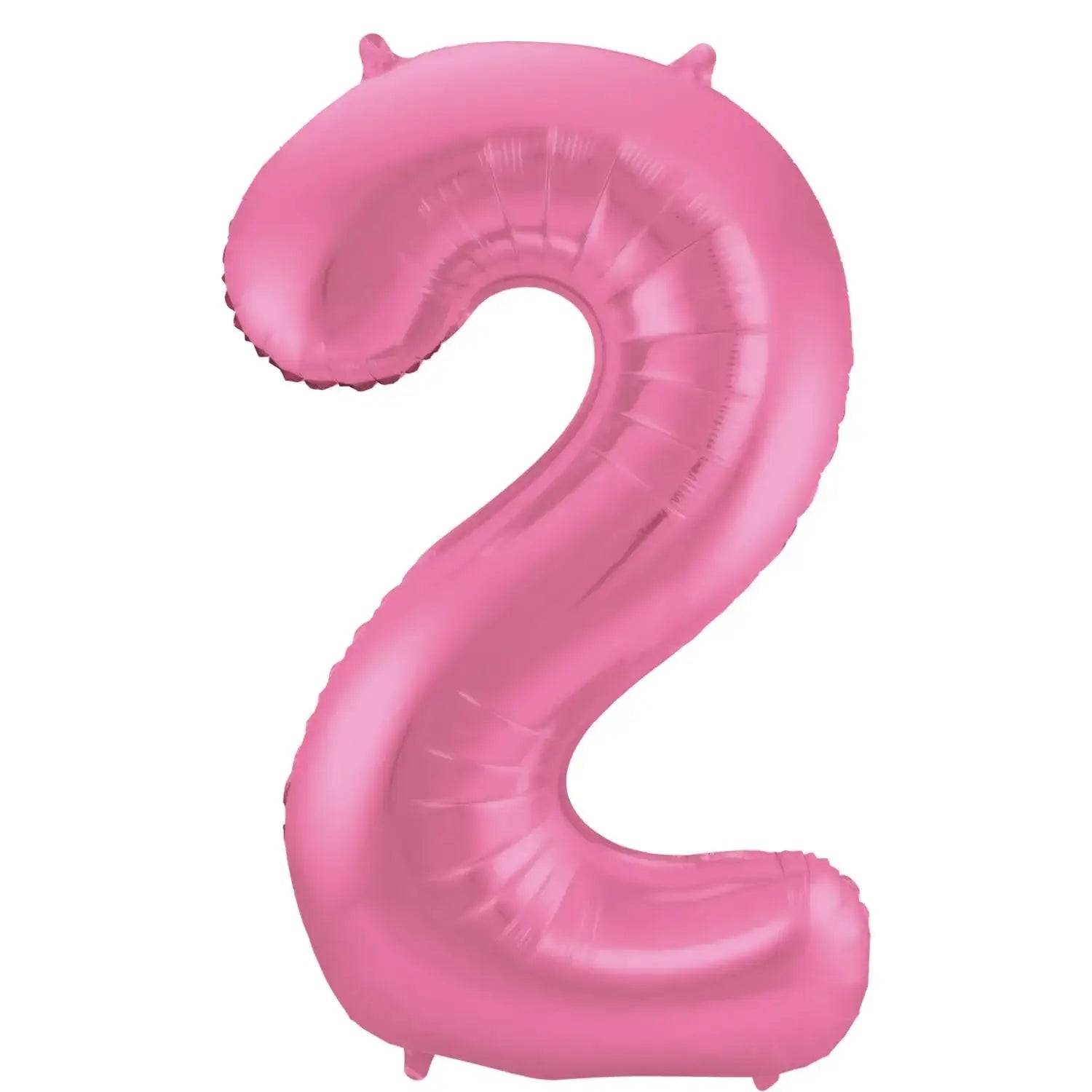 Cijfer Ballon 2 - Mat Roze - 86 cm - Ballonnenshop.nl