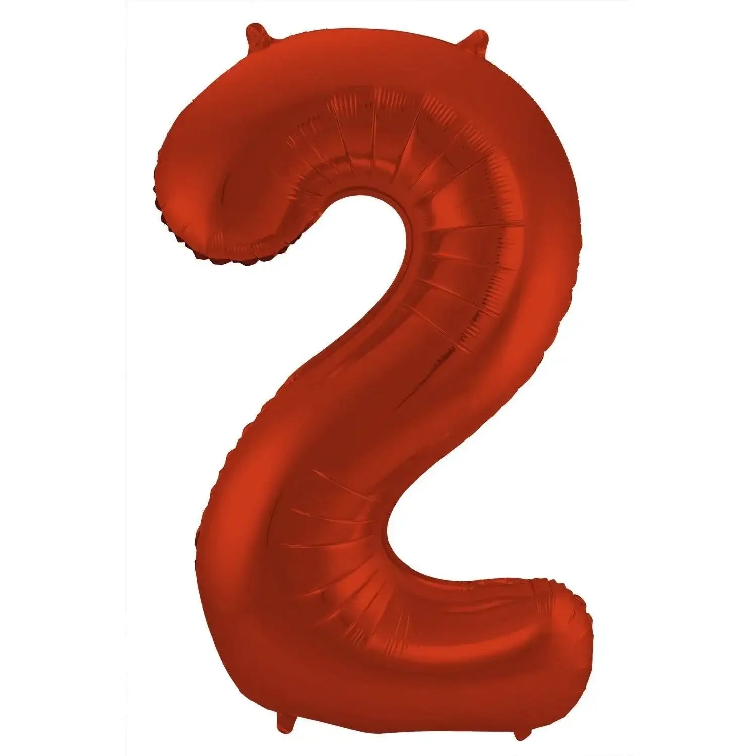 Cijfer Ballon 2 - Rood - 86 cm - Ballonnenshop.nl
