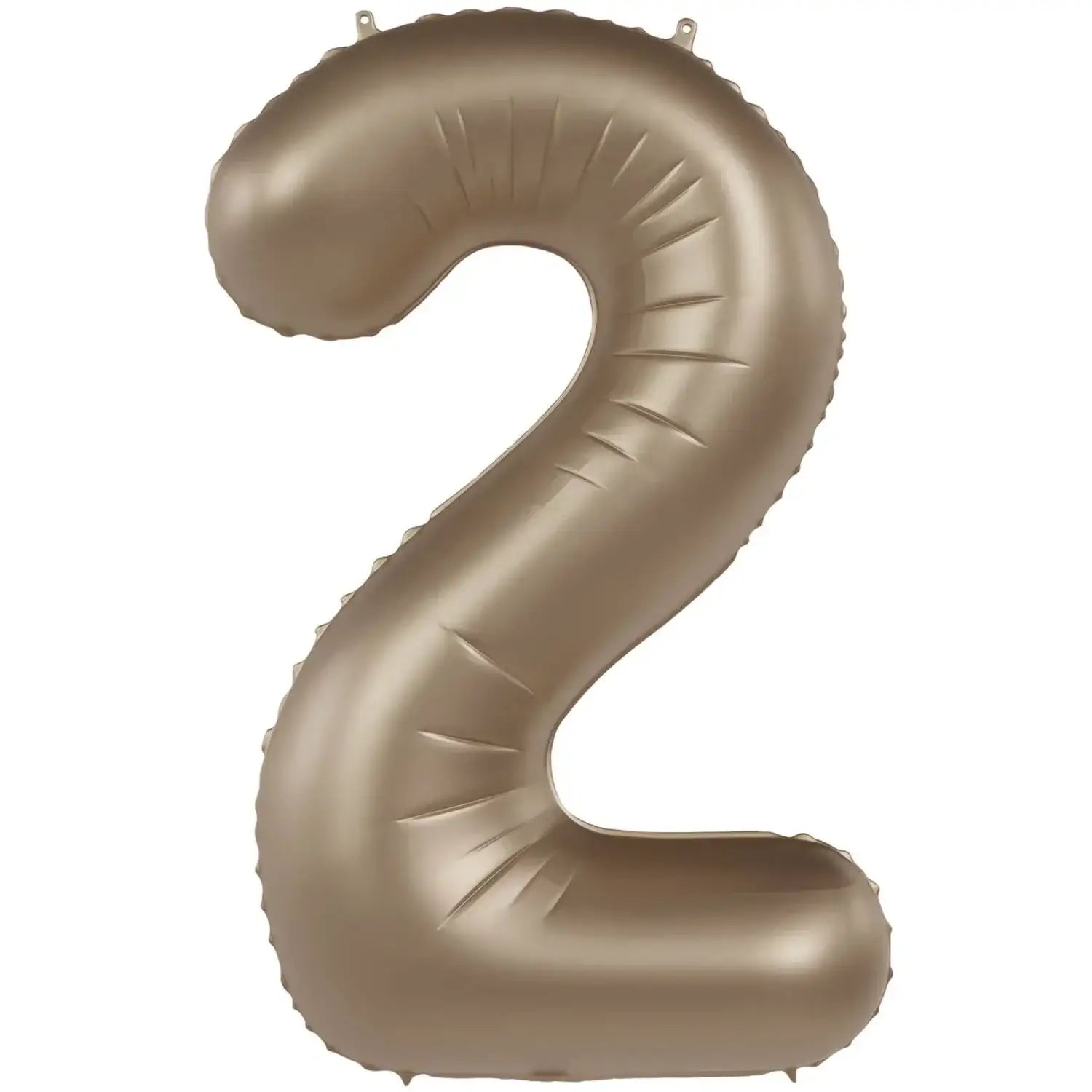 Cijfer Ballon 2 - Starlight Goud - 86 cm - Ballonnenshop.nl