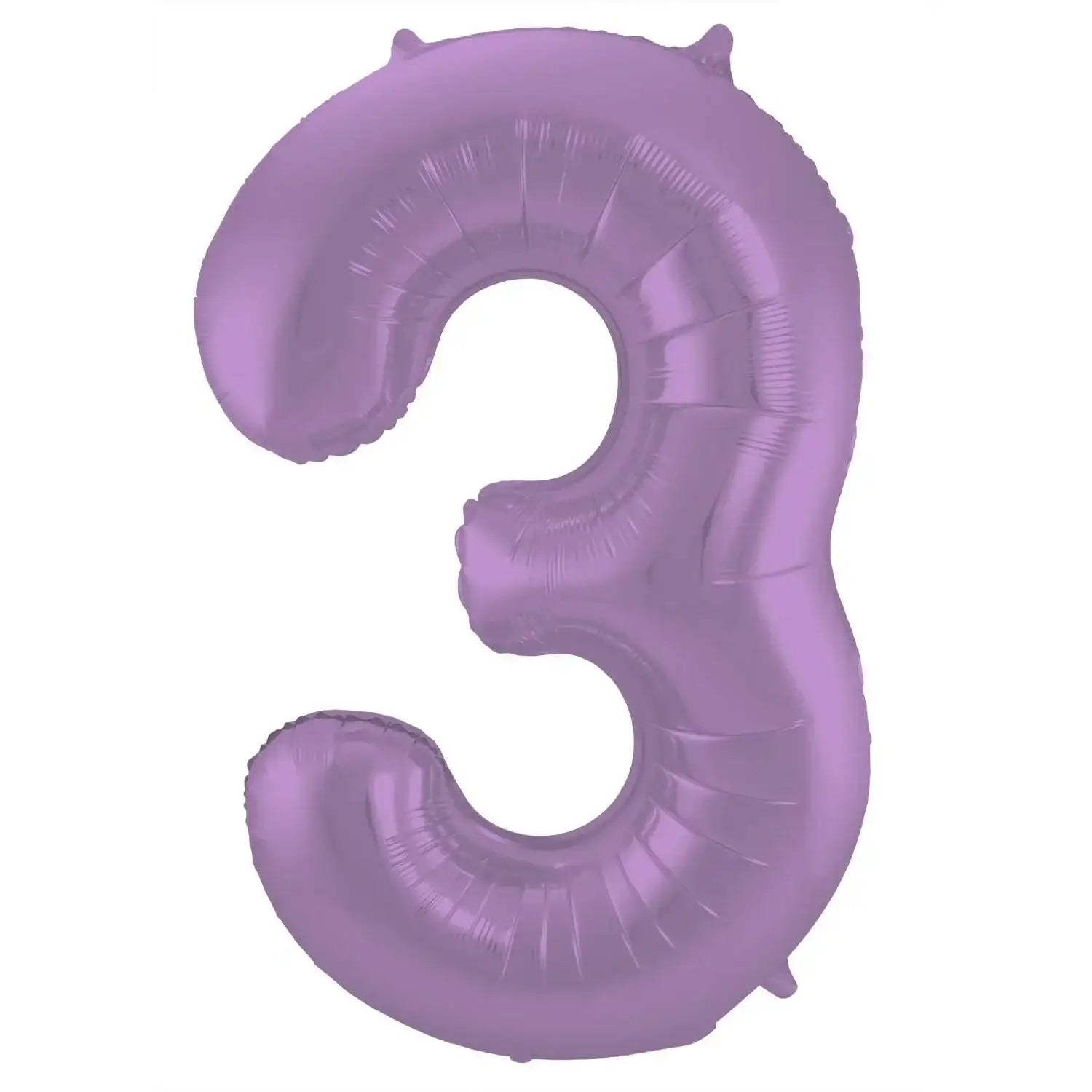 Cijfer Ballon 3 - Paars - 86 cm - Ballonnenshop.nl