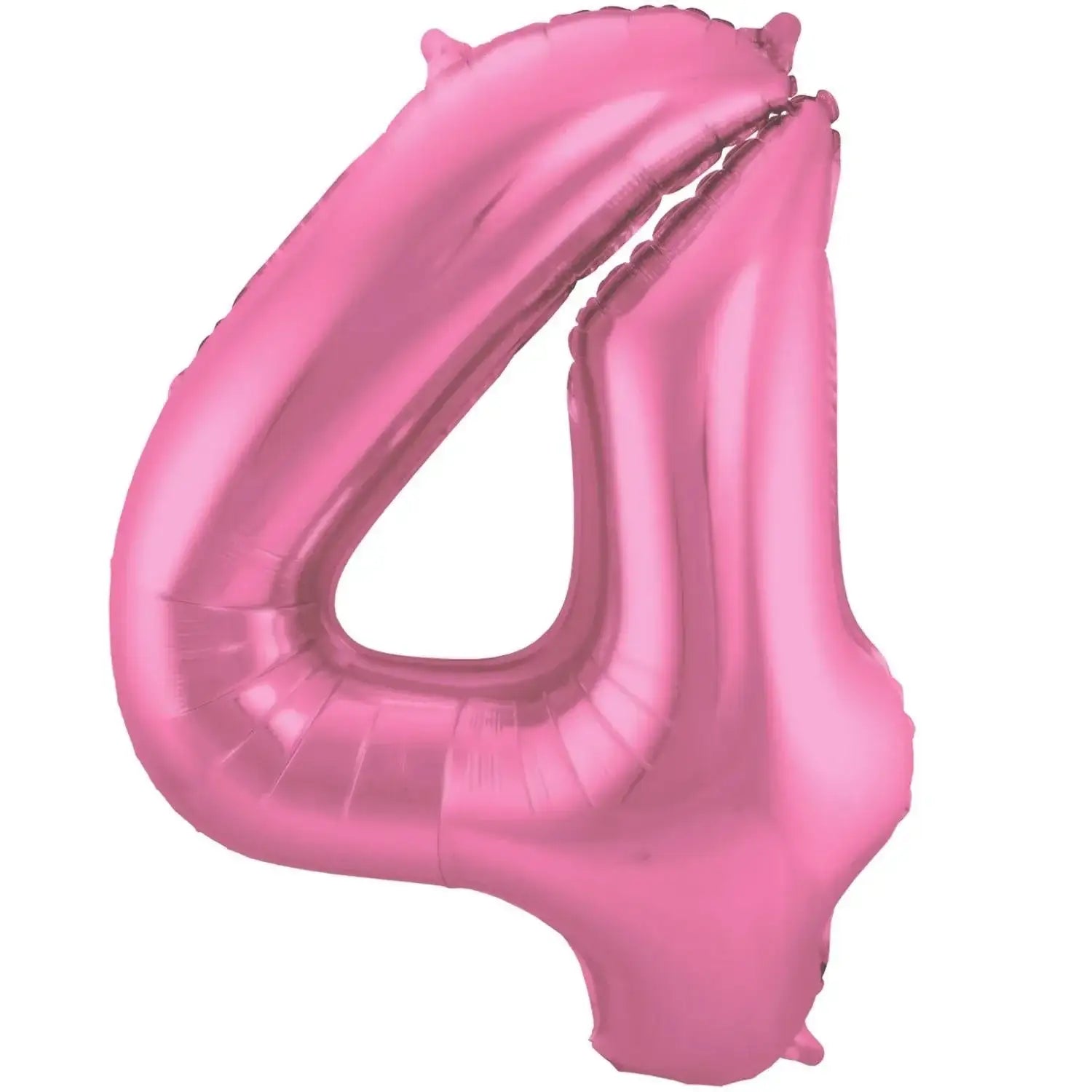 Cijfer Ballon 4 - Mat Roze - 86 cm - Ballonnenshop.nl