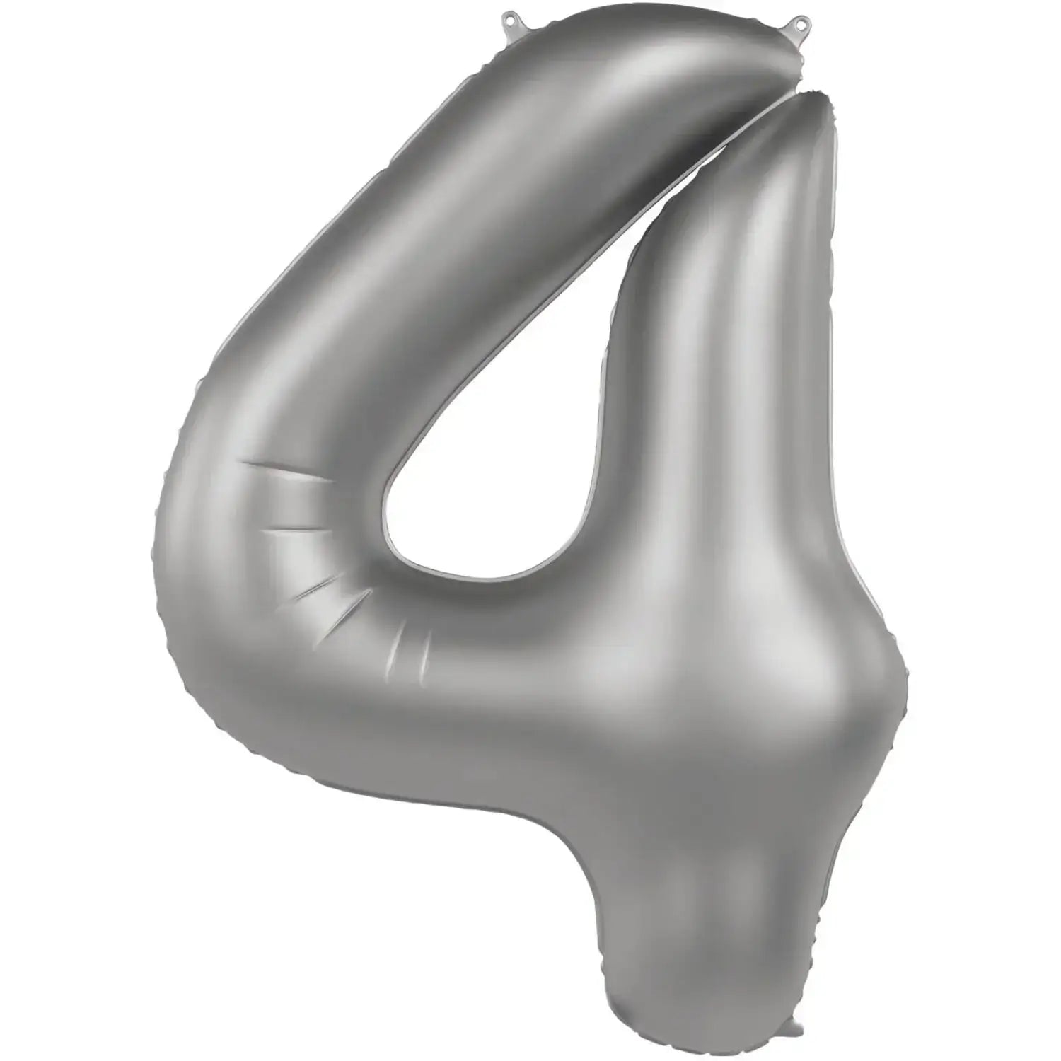 Cijfer Ballon 4 - Moonlight Zilver - 86 cm - Ballonnenshop.nl