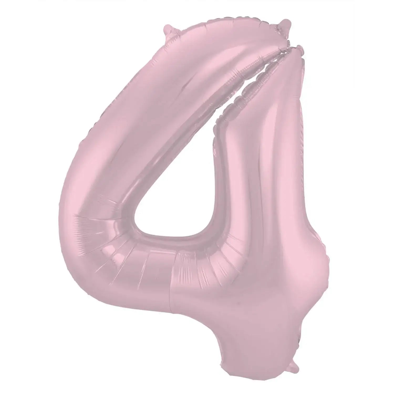 Cijfer Ballon 4 - Pastel Roze - 86 cm - Ballonnenshop.nl