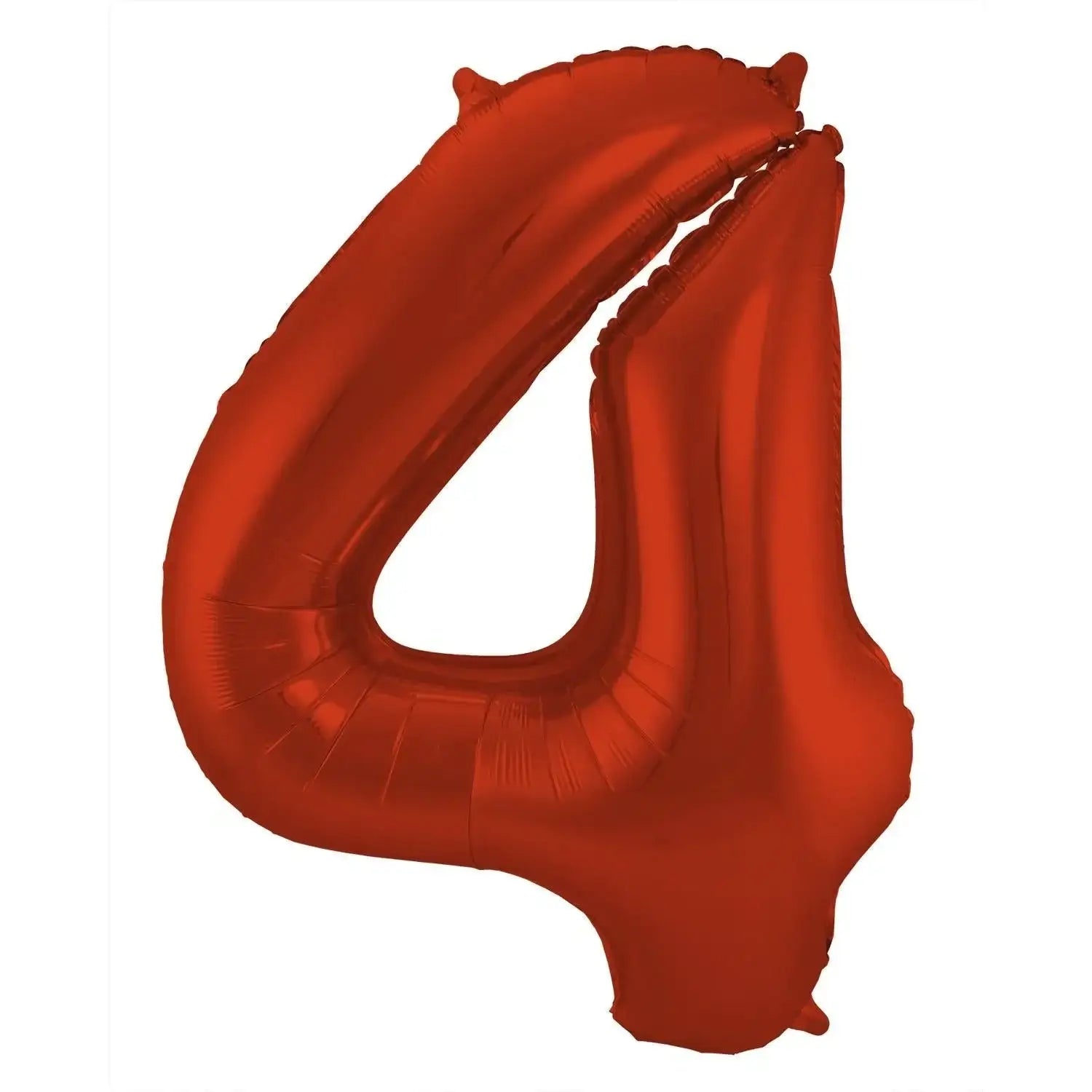 Cijfer Ballon 4 - Rood - 86 cm - Ballonnenshop.nl